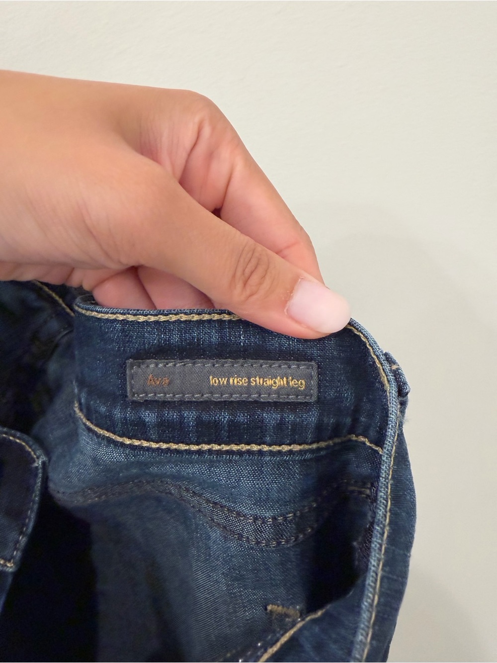 Citizens of Humanity Low Rise Straight Leg Ava Jean Dark Wash, Size 28 - Picture 7 of 7